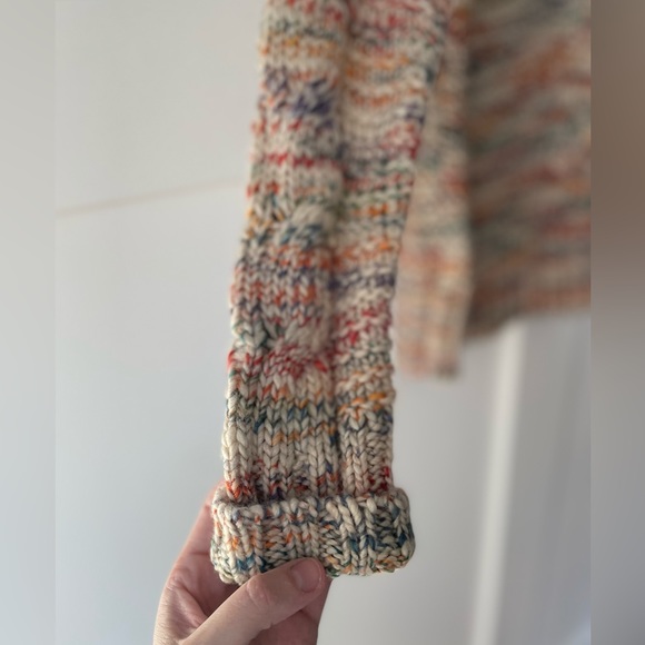 AMERICAN EAGLE • Cable Knit Rainbow Sweater • Size S - Picture 8 of 8